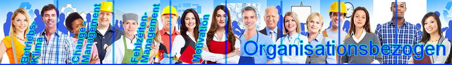 Arbeitsbereiche organisationsbezogen: Betriebsklima, Change Management, Fehlzeitenmanagement, Gesundheitsförderung, Konflikte, Mobbing, Motivation, Personalfluktuation, Reibungsverluste - The Good Solution GmbH - www.the-good-solution.com