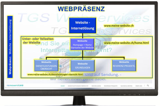 Webpräsenz - Was ist Der Unterschied von einer Website, Webseite oder Homepage  - TGS Webservices - www.tgs-webservices.ch