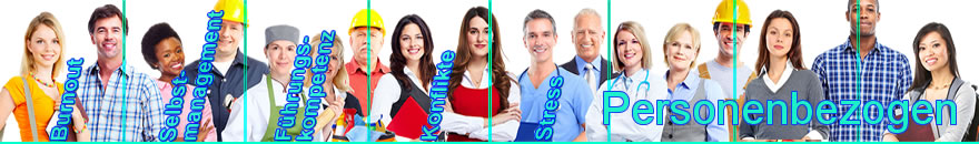 Arbeitsbereiche personenbezogen: Burnout, Führungskompetenz, Konflikte - Mediation, Mobbing, Selbstmanagement, Stress - The Good Solution GmbH - www.the-good-solution.com